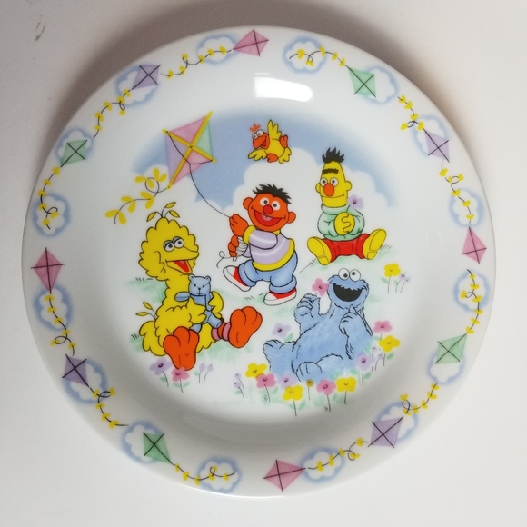 VINTAGE 80S NEWCOR SESAME STREET FLYING A KITE LOT - Picture 4 of 12